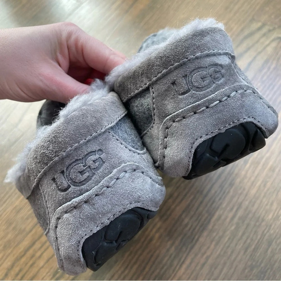 UGG Men\'s Ascot Wool Grey Moccasins Slipper Shoes 3233 main image 12